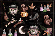 Woodland Witch - Clipart collection, an Illustration by Gaynor Carradice Designs (Thumbnail 4 of 5)