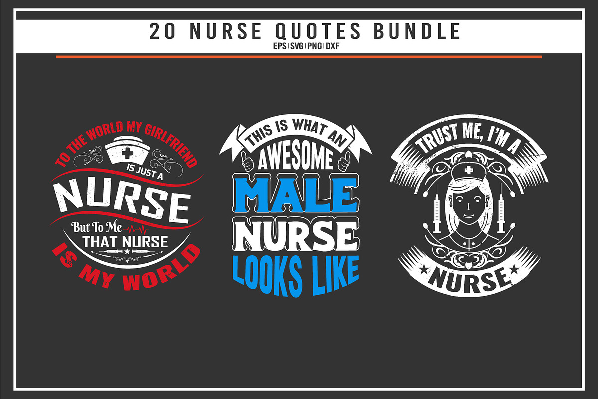 Nurse quotes saying bundle, a Graphic by Uniquesvg99 (Photo 6 of 7)