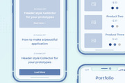 Collector iOS Wireframe UI Kit, a Wireframe Template by Creatoly (Thumbnail 3 of 18)