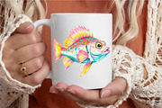 Preppy Glitter Fish PNG Clipart, a Seasonal Illustration by designcity5 (Thumbnail 5 of 5)
