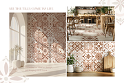 Azulejos in Mocha tones. Watercolor, a Decorative Illustration by Liliia Polos Illustration (Thumbnail 9 of 10)
