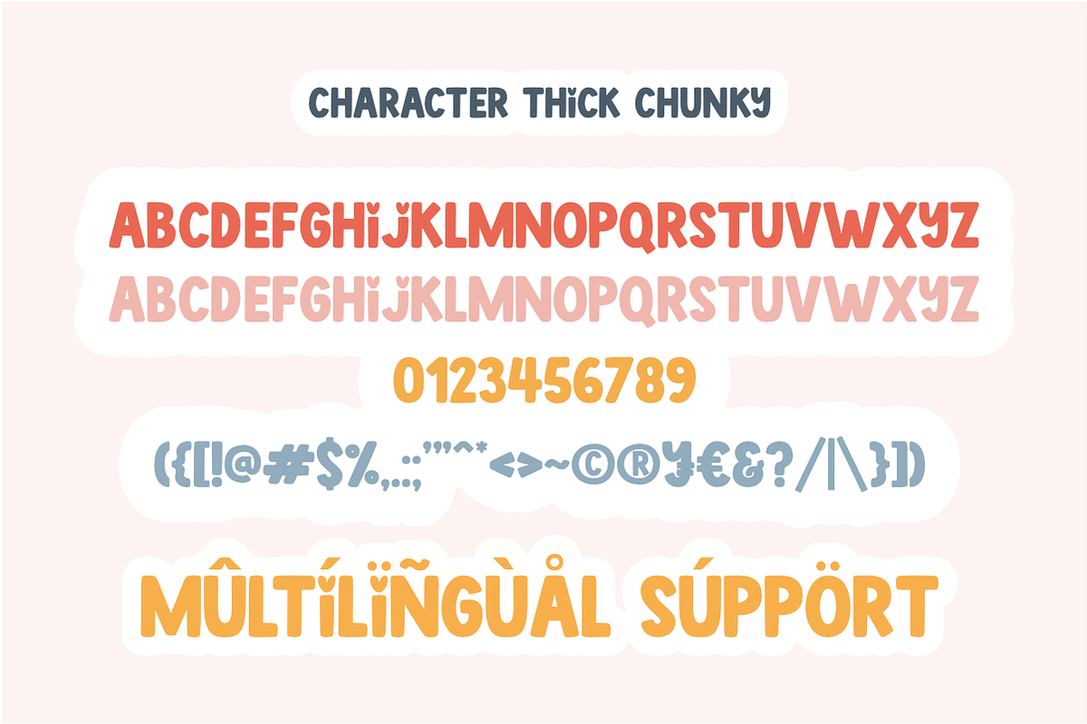 Thick Chunky - Playful Display Font, a Handwritten Font by SaktiAvellin (Photo 6 of 7)