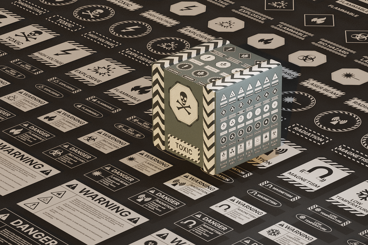 Dangerous Hazard Signs Bundle, an Icon by xresch (Photo 10 of 14)