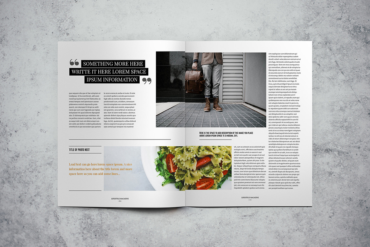 Lifestyle Magazine Indesign Template, a Magazine Template by Luuqas Design (Photo 4 of 17)