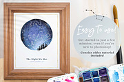 Watercolor Starmap Poster Creator, a Plug-in Add-On by Drifter Studio (Thumbnail 6 of 7)