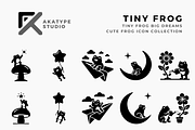 Tiny Frog Big Dreams Icon, a Solid Icon by Akatype Studio (Thumbnail 1 of 3)