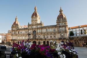City Hall in the Maria Pita Square in La Coruña, Spain., an Architecture Photo by Bepslabor
