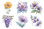 Spring Flowers Sublimation Clipart, an Illustration by Daily.Designs (Thumbnail 3 of 7)