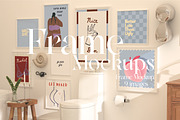 Boho Bathroom Frame Mockup Bundle, a Product Mockup by N digital designs (Thumbnail 1 of 7)