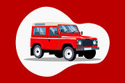 Land Rover Defender Illustration, an Illustration by Ellen Carty Design (Thumbnail 2 of 2)
