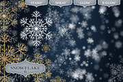 Snowflake Photoshop Brush set, a Brush Add-On by Wonderbox Creative (Thumbnail 7 of 13)