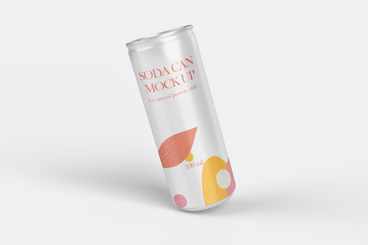 Soda Can PSD Mock-Up, a Packaging Mockup by Thirtypath Studio (Photo 3 of 5)
