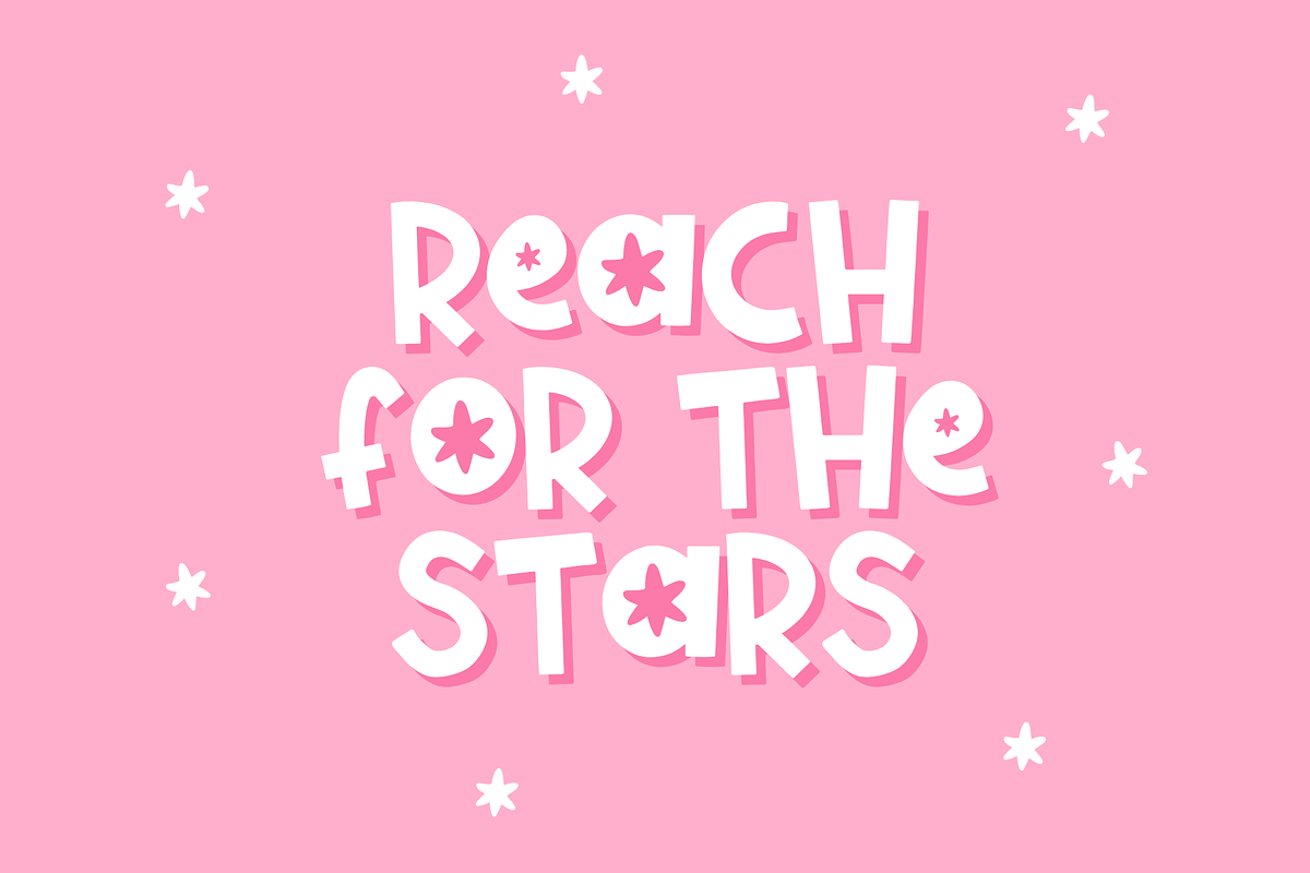 Playful Font with Fun Rainbow Patterns preview 7