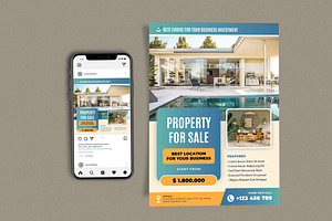 Simple Property for Sale, a Flyer Template by Me55enjah Design