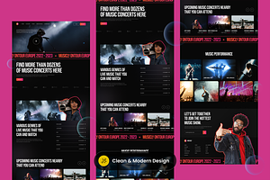 Music Festival Landing Page