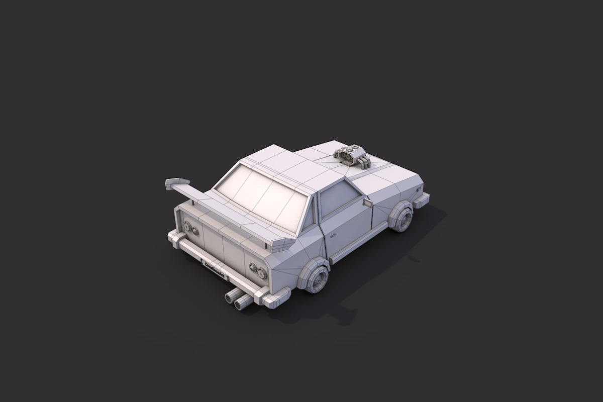 Low Poly Racing Car, a Cars & Vehicle 3D Model by CreativeeArt (Photo 7 of 8)