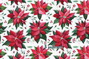 Watercolor Christmas flowers, a Decorative Illustration by YuliaBiser (Thumbnail 9 of 10)