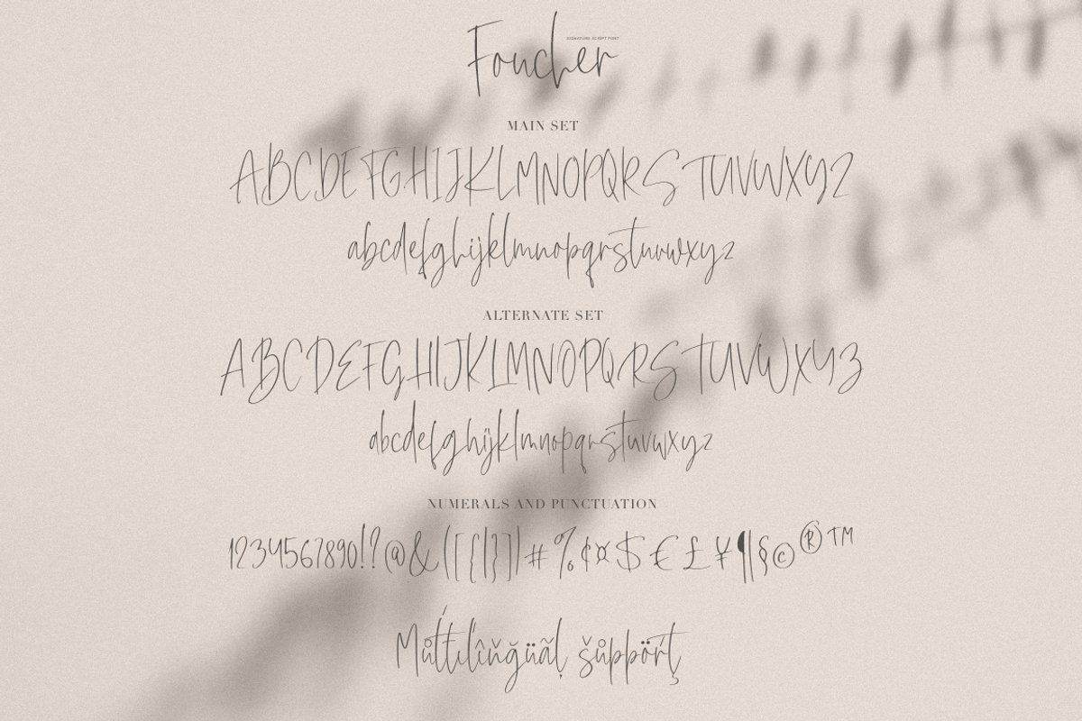 Foucher, a Script Font by Larin Type Co. (Photo 12 of 12)