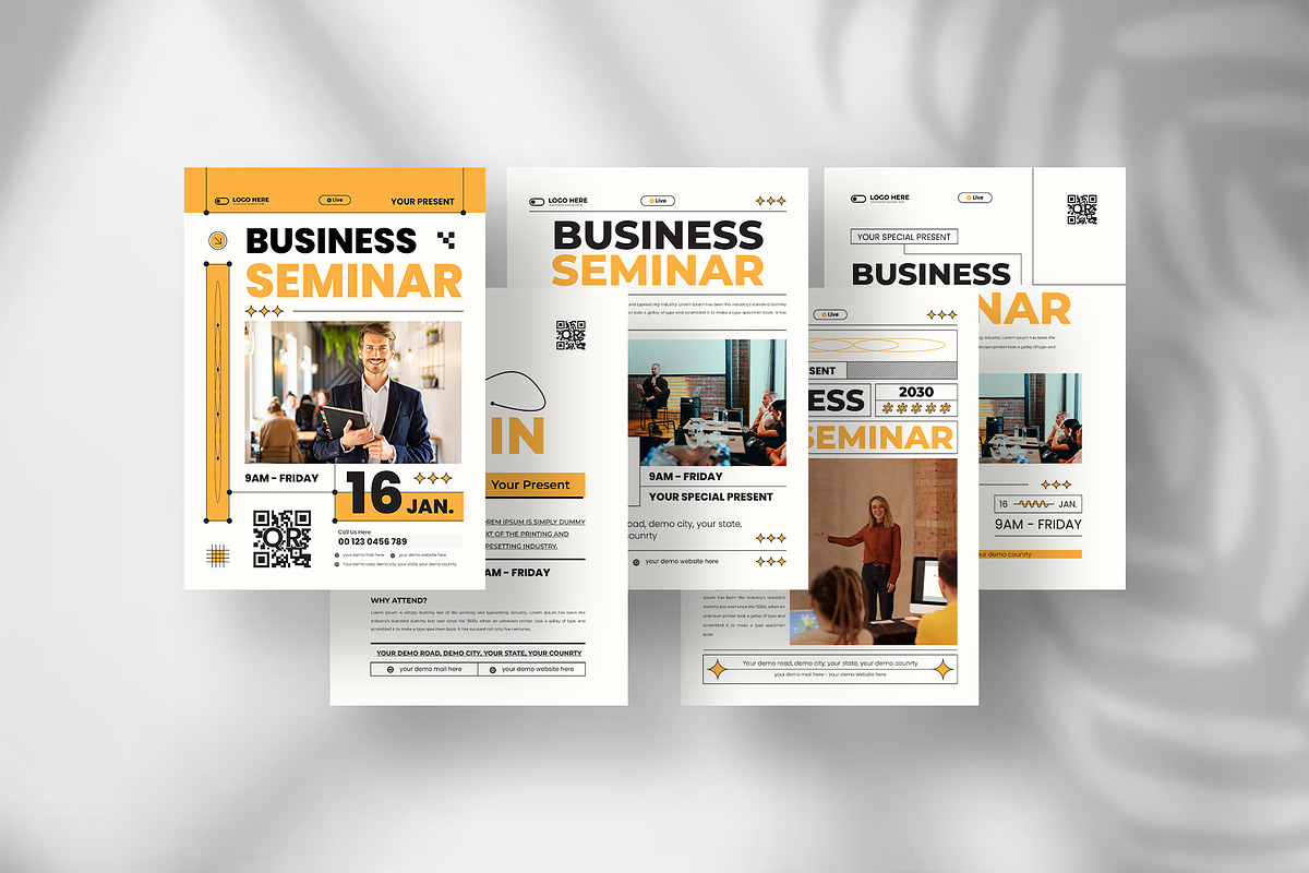 Business seminar flyer, a Flyer Template by Tanmoy Topu (Photo 1 of 6)