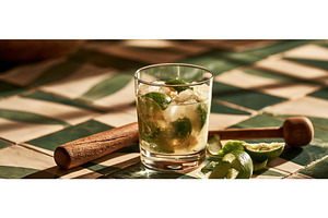 Classic Caipirinha Cocktail With, a Food & Drink Photo by piter.goskov