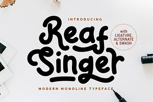 Reaf Singer Playful Font