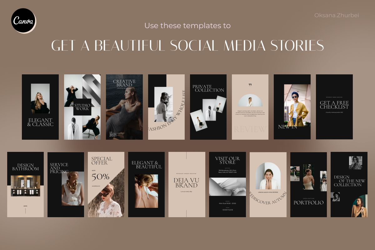 Elegance: Canva Inst story templates, a Social Media Template by Make It Yours Lab. (Photo 9 of 10)