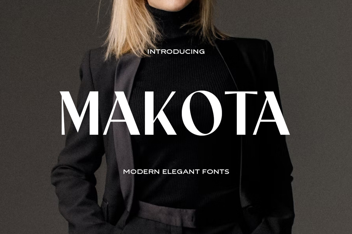 Makota Modern Font, a Sans Serif Font by Yukita Creative (Photo 1 of 9)