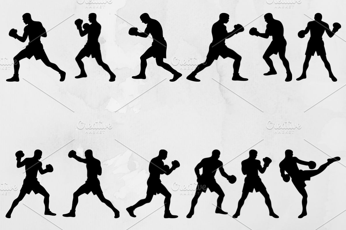 Kickboxing Silhouette SVG, a Sport Illustration by newminddesign (Photo 1 of 3)
