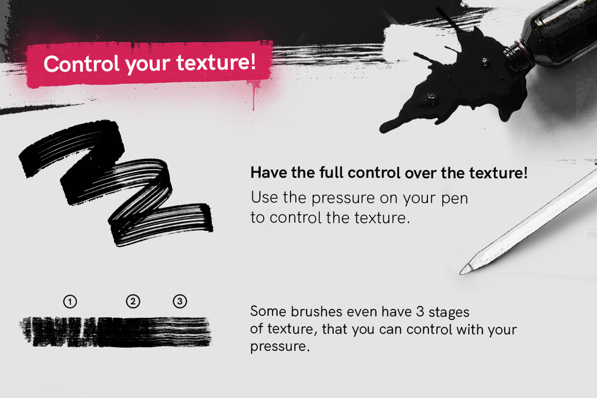 RoughPack 2 – Procreate Brushes, a Brush Add-On by Snooze one (Photo 3 of 9)