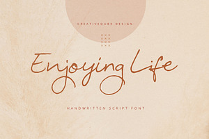 Enjoying Life Script Font