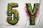 Comic Monster Font, a Serif Font by Handmadefont (Thumbnail 5 of 11)