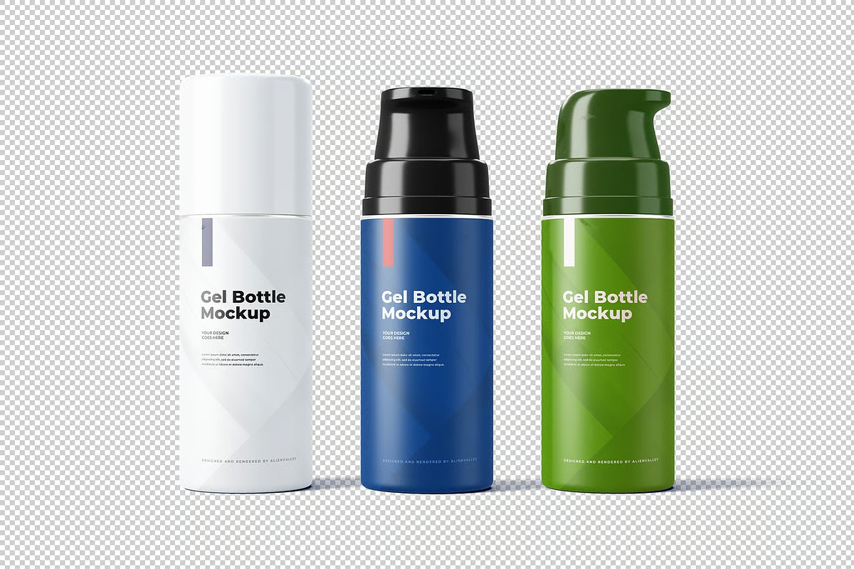 Gel Bottle Mockup, a Product Mockup by zpackcreative (Photo 2 of 4)