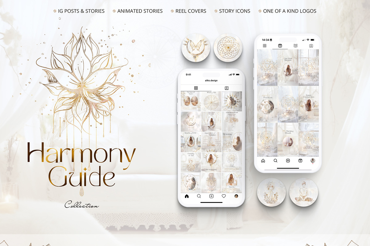 Spiritual Instagram Posts | Reiki, a Social Media Template by Under My Cozy Roof (Photo 9 of 9)
