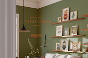 Nursery Scandi Christmas Prints, a Background Graphic by Laras Wonderland (Thumbnail 2 of 10)