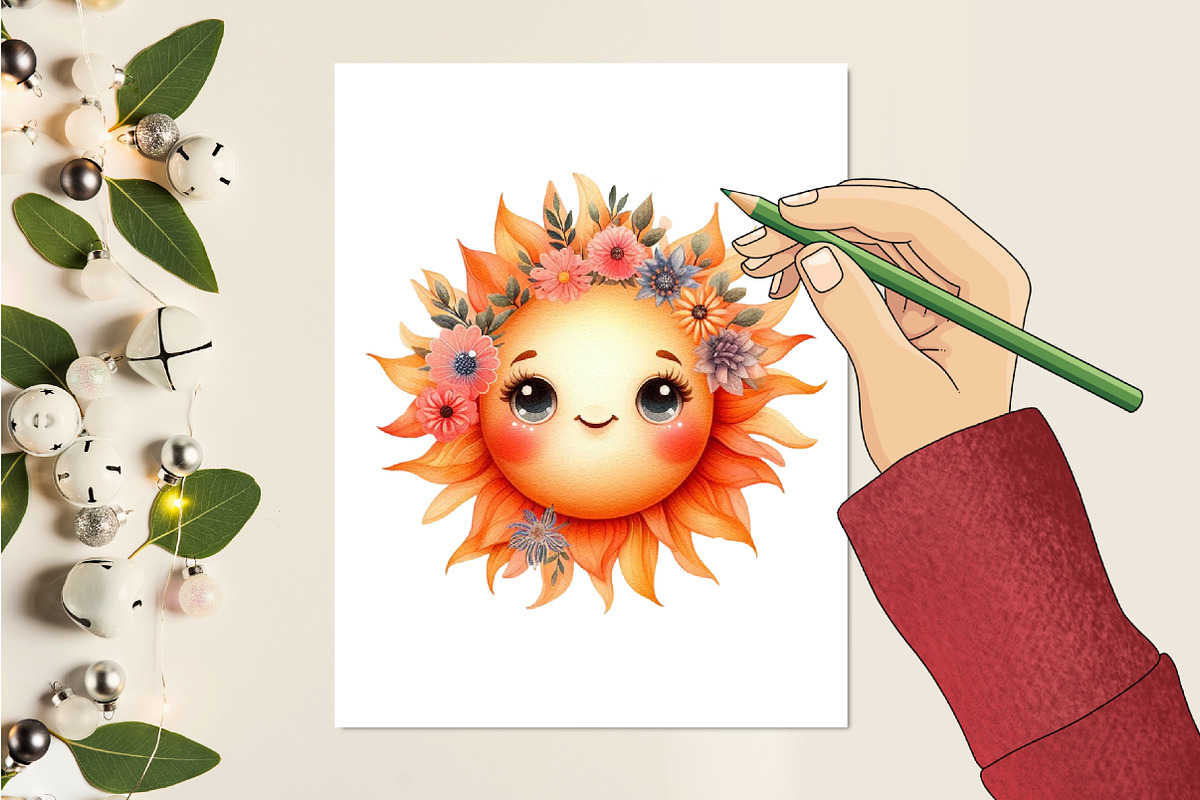 Cute Coral Mother's Day Clipart, a Seasonal Illustration by RobertsArt (Photo 3 of 7)