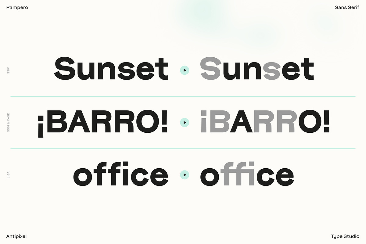 Pampero | Modern Display & Text Sans, a Sans Serif Font by Antipixel Type Studio (Photo 10 of 16)