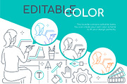 Services Line Illustrations Bundle, an iPhone Mockup by Boyko Pictures (Thumbnail 4 of 15)