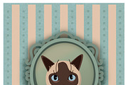 'Fancy Cats' vector set, an Illustration by Cheeba Ribba Designs (Thumbnail 2 of 5)