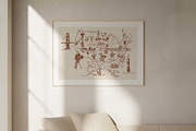 United States Hand-Drawn Map, an Empty State Illustration by TheMountBirdStudio (Thumbnail 6 of 9)