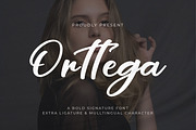 Orttega, a Script Font by Goresan Studio (Thumbnail 1 of 15)