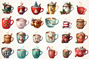 Hot Chocolate Christmas Clipart, an Illustration by Libby Wishes (Thumbnail 3 of 4)