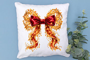 Christmas Red Bow PNG Clipart, an Object Graphic by Zahyl Studio (Thumbnail 7 of 7)