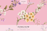 Floral Flow, Romantic Repeat Pattern, a Pattern Graphic by Marchel Studio (Thumbnail 1 of 4)