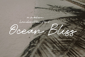 Ocean Bliss Modern Handwritten