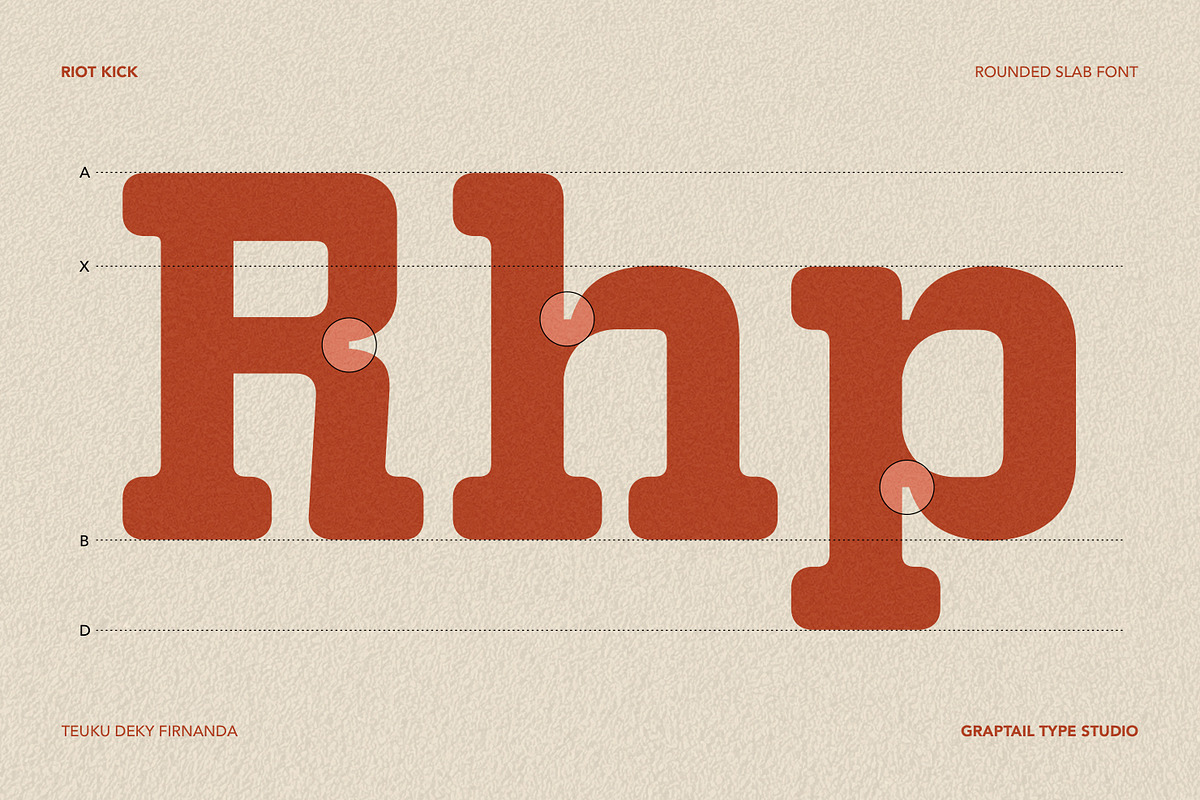 Riot Kick - Rounded Slab Font, a Slab Serif Font by Graptail (Photo 2 of 10)
