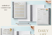 Aesthetic life planner template, a Templates & Theme by BarefootChild studio (Thumbnail 1 of 4)