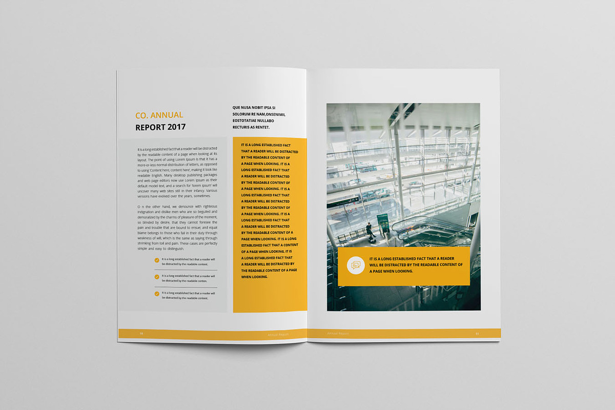 Annual Report Template Word & INDD, a Brochure Template by Taiffco (Photo 2 of 9)
