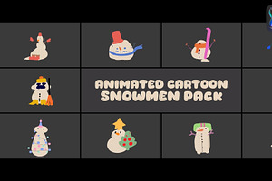 Cartoon Snowmen For FCPX