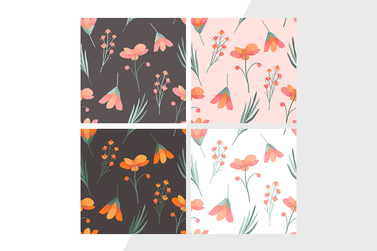 Floral seamless pattern, a Pattern Graphic by hanifa_design (Photo 4 of 10)