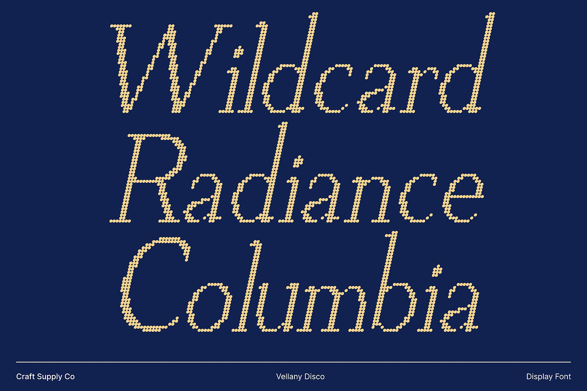 Vellany Disco, a Serif Font by Craft Supply Co. (Photo 2 of 8)